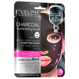 Charcoal Illuminating Ritual: zuiverend en hydraterend gezichtsmasker, 20 ml, Eveline Cosmetics