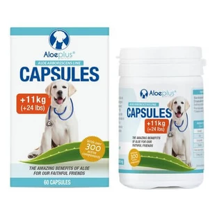 Aloe-Nahrungsergänzungsmittel für die allgemeine Gesundheit von Hunden, 60 Kapseln, Aloeplus