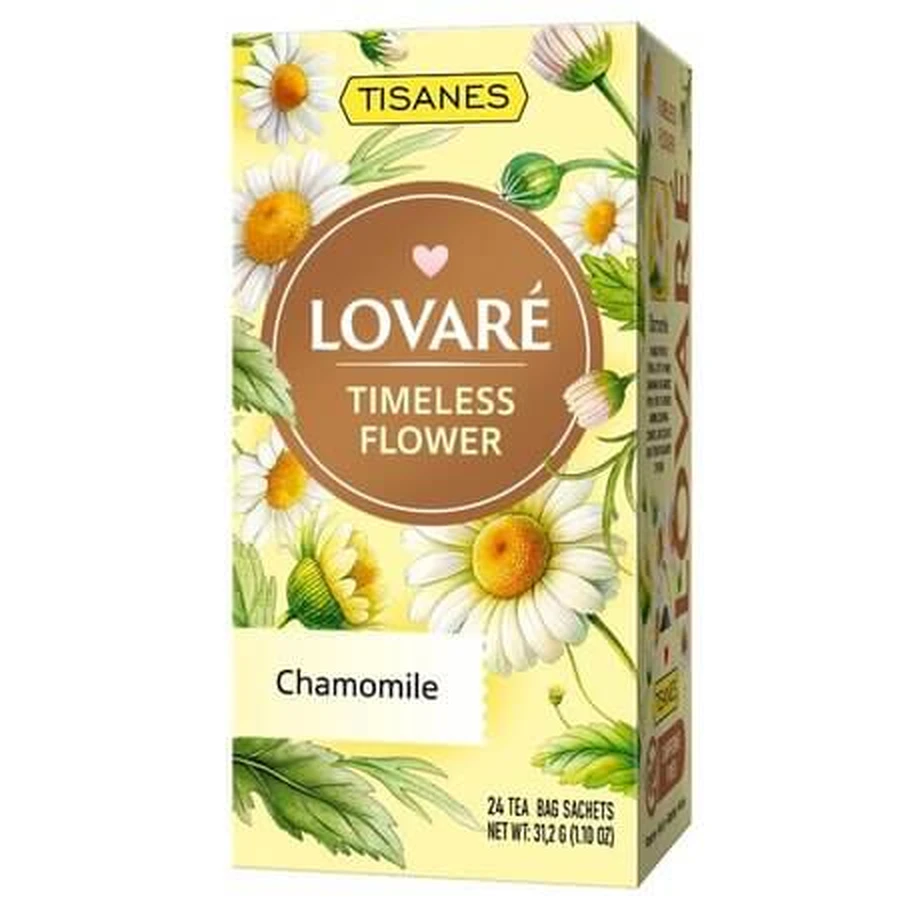 Timeless Flower Kamillentee, 24 Teebeutel à 1,3 g, Lovare