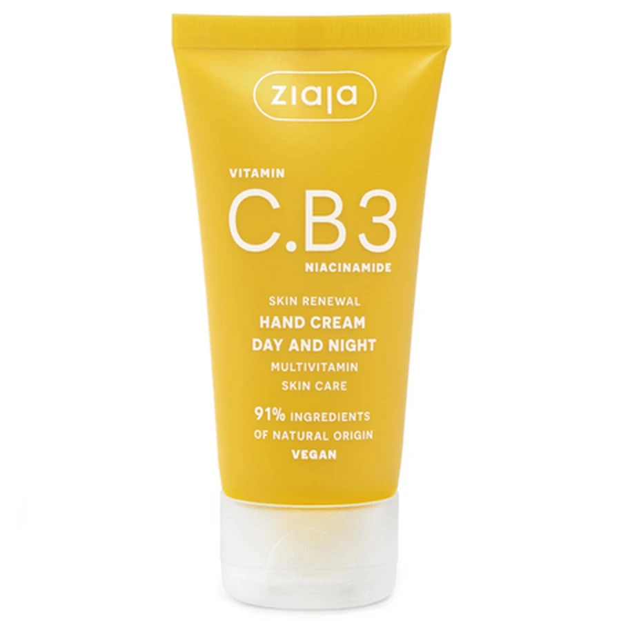 Vitamin C, B3, and Niacinamide Hand Moisturizer, 50 ml, Ziaja