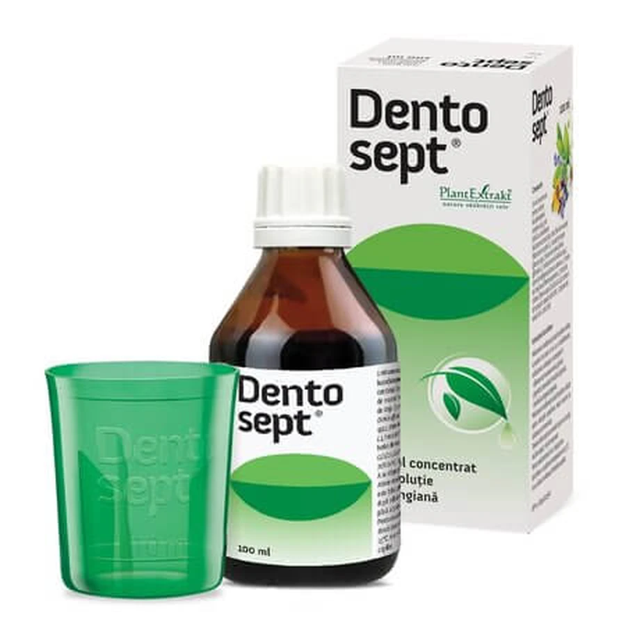 Dentosept, 0.91 g/mL concentrate for oral and pharyngeal solution, 100 mL, Plant Extract