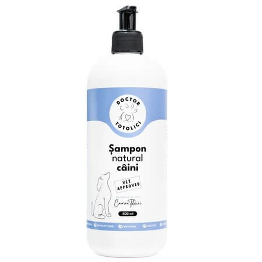 Naturalny szampon dla dorosłych psów, 500 ml, Doctor Totolici: ceny i cechy