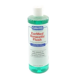 Earmed Oorspoelvloeistof met boorzuur voor honden en katten, 355 ml, Davis