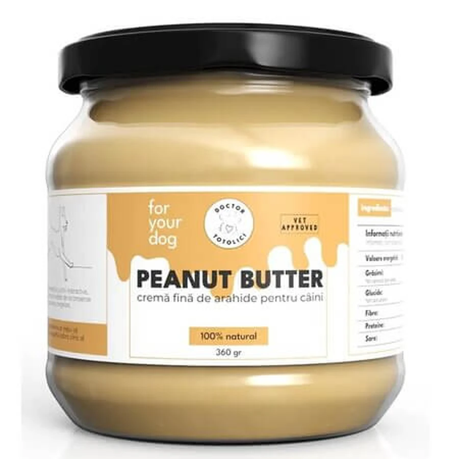 Erdnussbutter-Hundeleckerlis, 330 g, Doctor Totolici