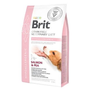 Hypoallergeen droogvoer met zalm en erwten, 2 kg, Brit