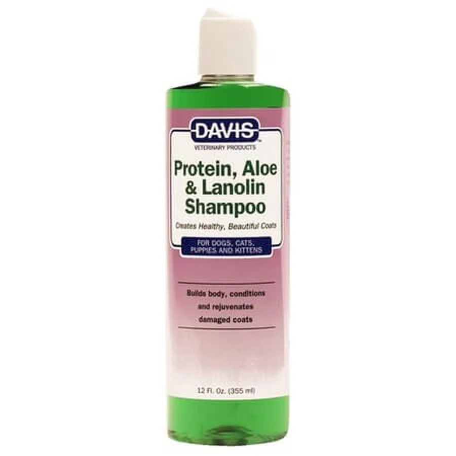 Shampoo mit Proteinen, Aloe und Lanolin für Hunde und Katzen, 355 ml, Davis