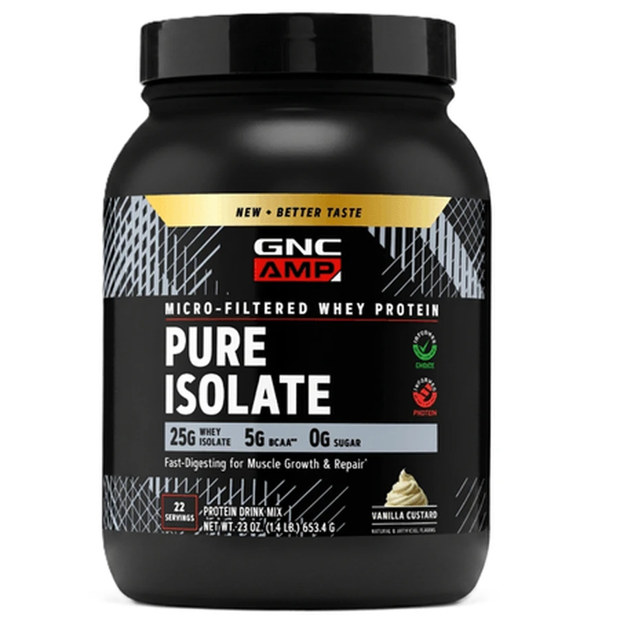 Pure Isolate Vanilla-Flavored Whey Protein Powder, 653.4 g, GNC