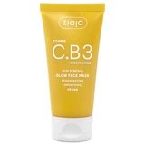 Masque hydratant pour le visage à la vitamine C, à la vitamine B3 et à la niacinamide, 50 ml, Ziaja