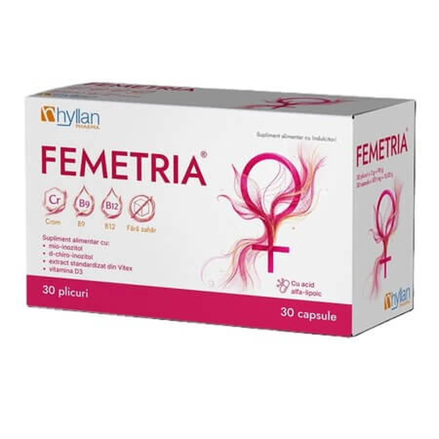 Femetria, 30 sobres + 30 cápsulas, Hyllan