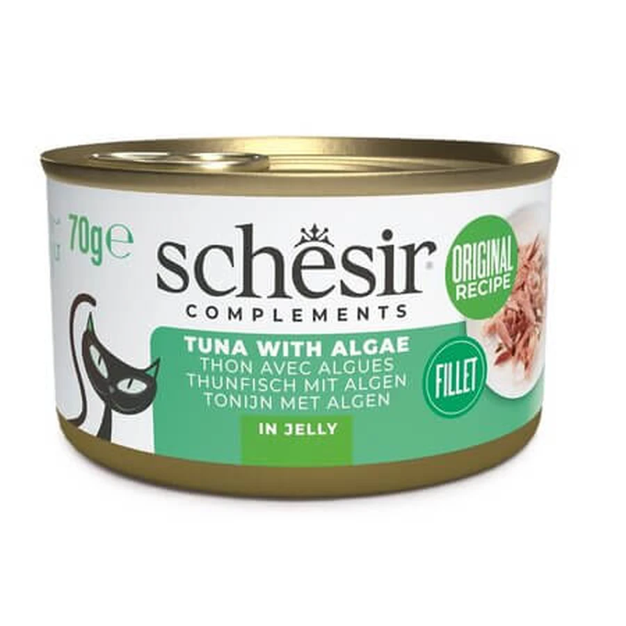 Complements Wet Cat Food with Tuna and Seaweed in Jelly, 70 g, Schesir