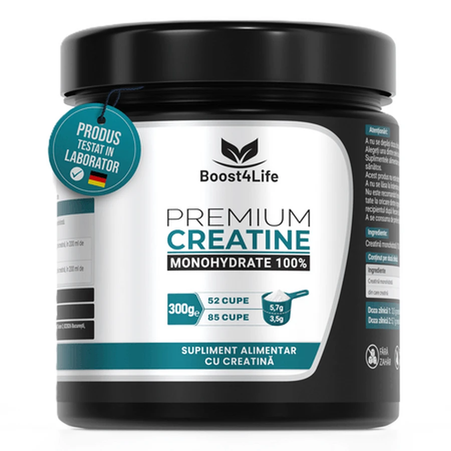 100% Premium Creatine Monohydrate, 300 g, Boost4Life