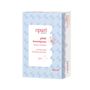 Natural Makeup Remover Pads, 100-pack, npuri by Bambiboo