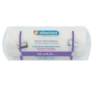 Elastic Bandage, 12 cm x 4.5 m, 1 piece, Alfashield