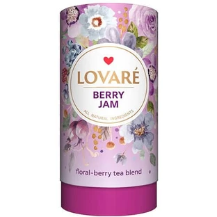 Berry Jam Hibiscus, Berries, and Flower Petals Tea Blend, 80 g, Lovare