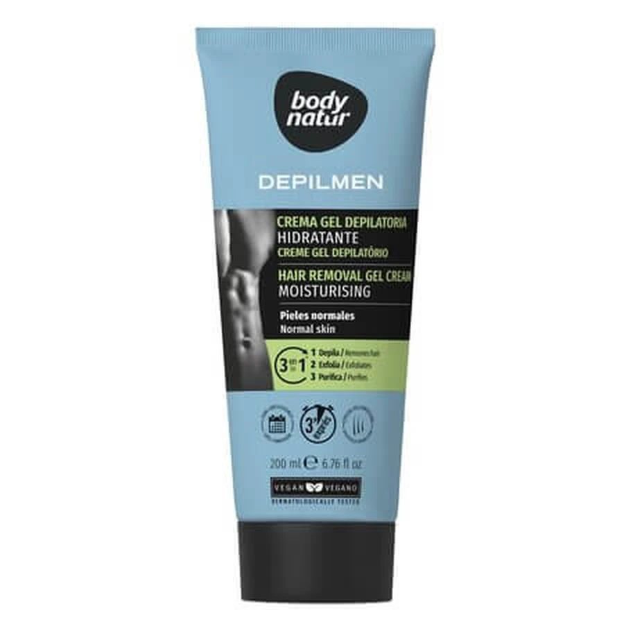 Gel depilatorio Depilmen per uomo, 200 ml, Body Natur