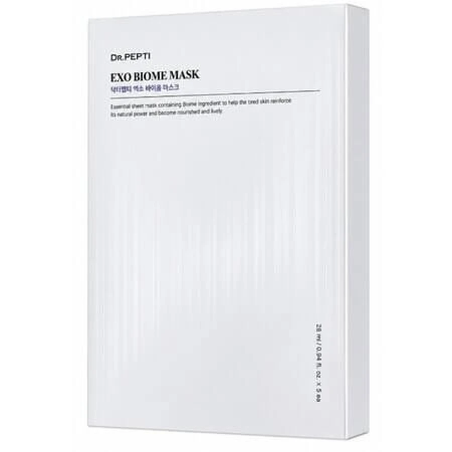 Exo Biome Hydrating Mask with Peptides and Hyaluronic Acid, 1 piece, Dr. Pepti
