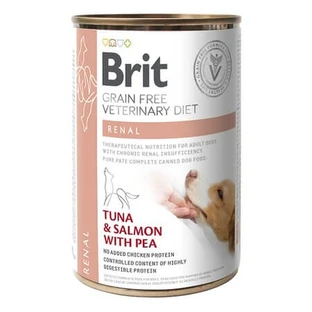 Nieren-Nassfutter für Hunde mit Thunfisch und Lachs, 400 g, Brit