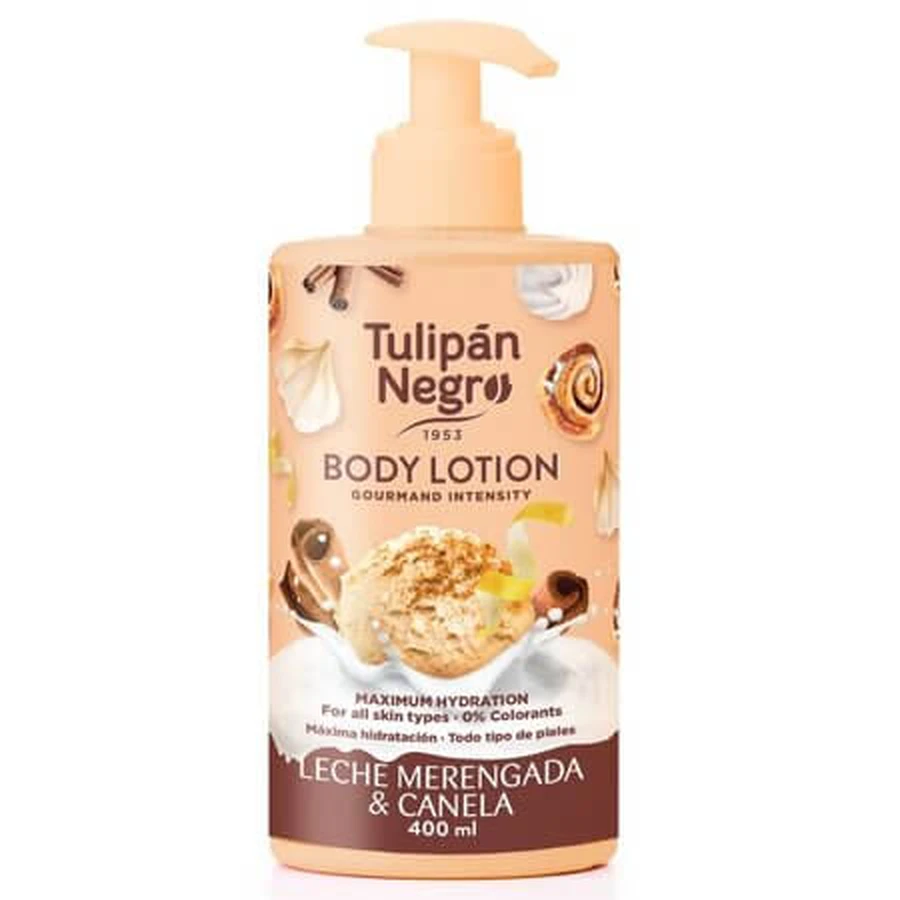 Leche Merengada & Canela Body Lotion, 400 ml, Tulipan Negro