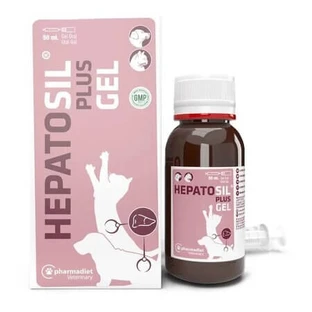 Supplement to support liver function in small-breed dogs and cats: Hepatosil Plus Gel, 50 ml, Pharmadiet