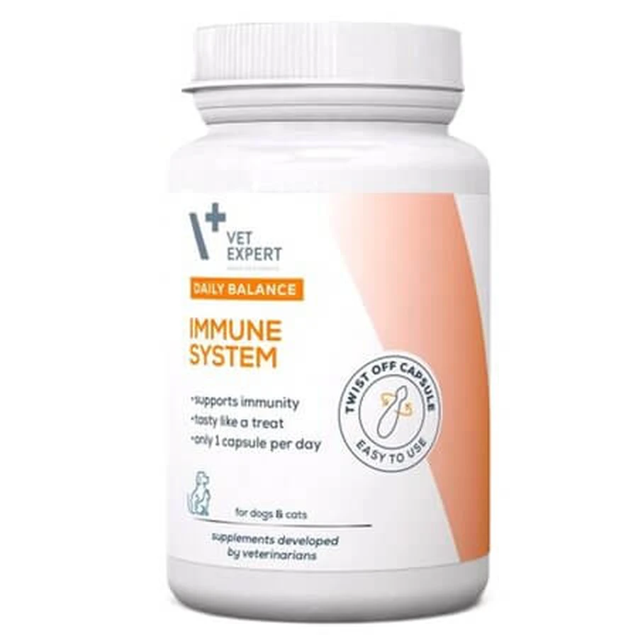 Nahrungsergänzungsmittel zur Stärkung des Immunsystems für Hunde und Katzen, 50 Kapseln, VetExpert