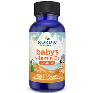 Płynna witamina D3 dla niemowląt i dzieci, 400 IU, 22,5 ml, Nordic Naturals