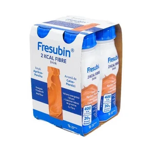 Fresubin 2 kcal vezelrijke drank met abrikozen- en perziksmaak, 4 x 200 ml, Fresenius Kabi