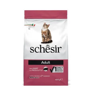 Dry Cat Food with Ham for Adult Cats, 400 g, Schesir