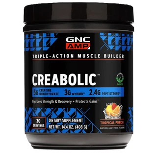 Monohydrat kreatyny o smaku tropikalnych owoców marki Creabolic, 408 g, GNC