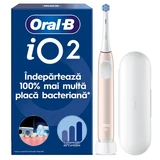 Roze elektrische tandenborstel met iO2-reisset, 1 stuk, Oral-B