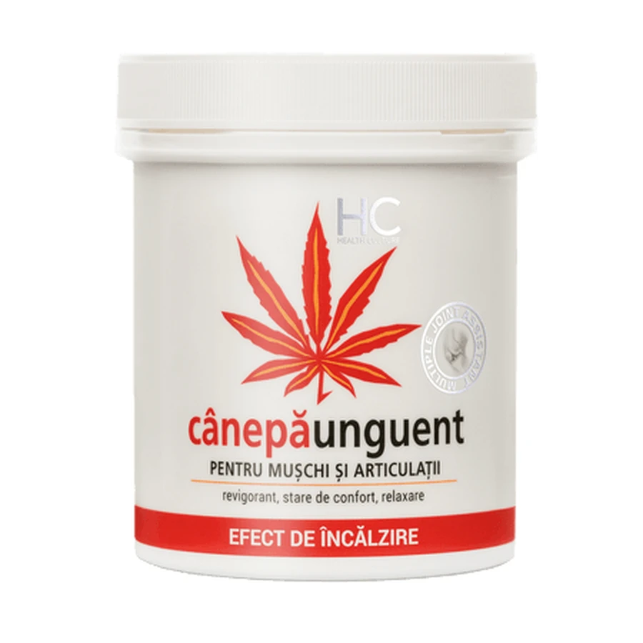 Warming Ointment with 5% Hemp Oil, 250 ml, Health Culture