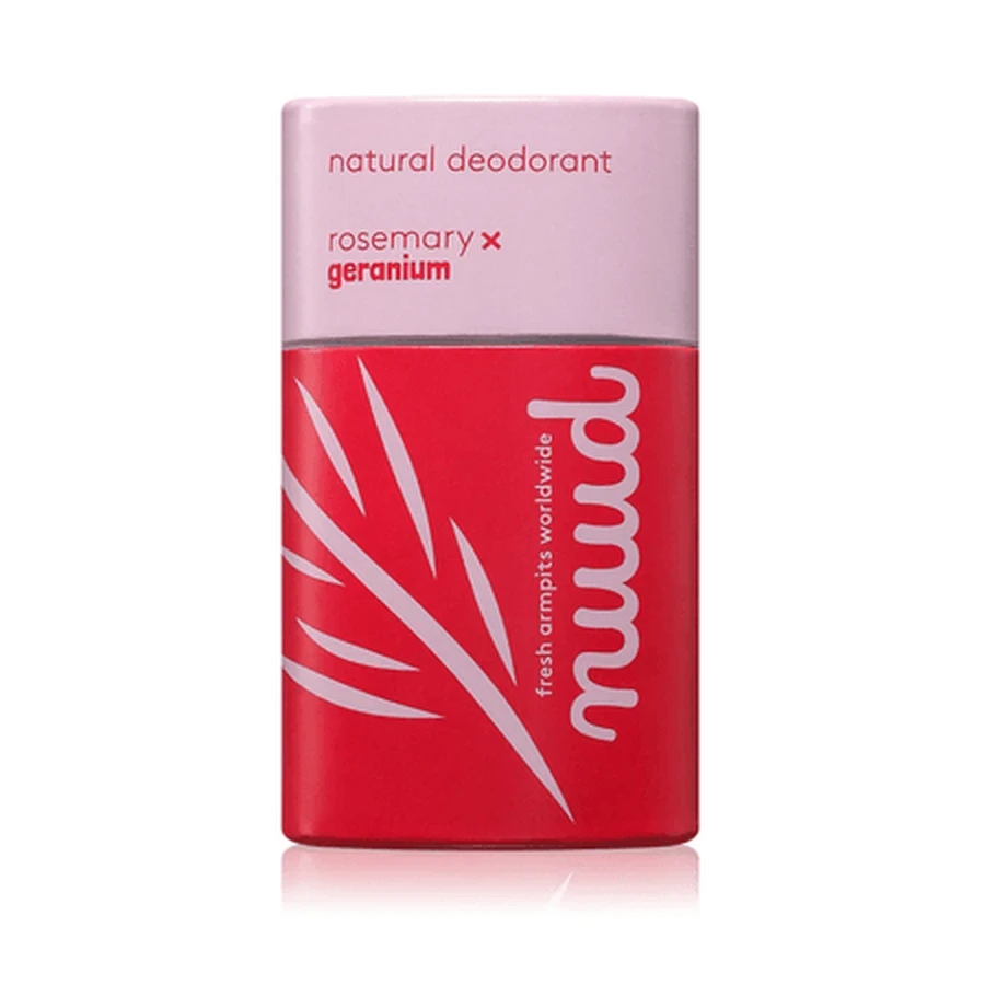 Natuurlijke deodorantstick met rozemarijn en geranium, zonder aluminium, 45 g, Nuud
