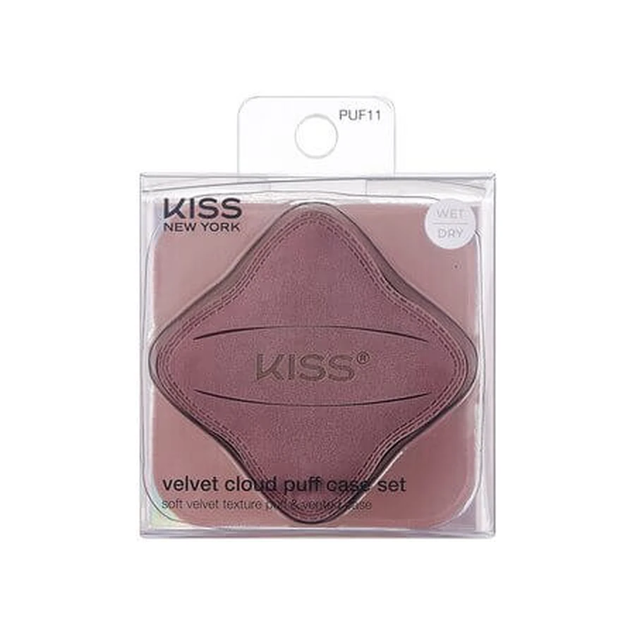 Square makeup sponge with stand, 1 piece, Kiss