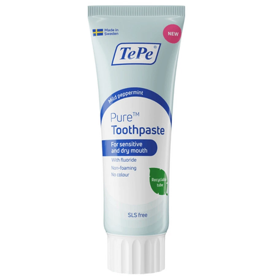 Pasta de dientes con sabor puro a menta suave, 75 ml, TePe