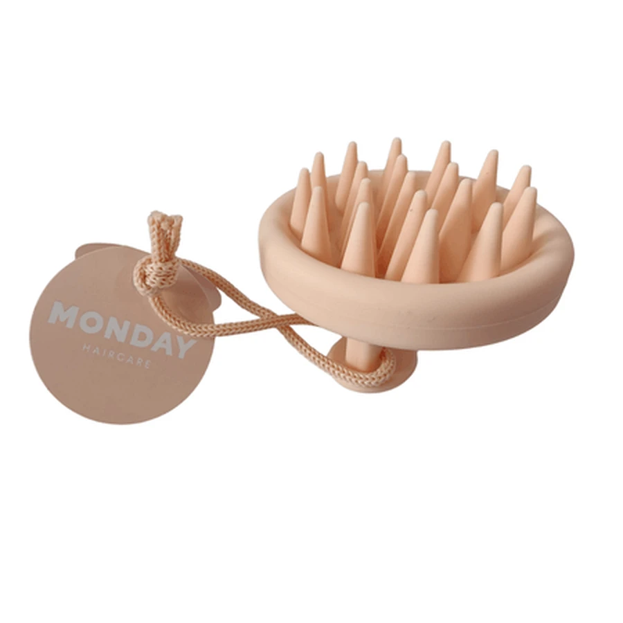 Cepillo para champú y masaje del cuero cabelludo, 1 unidad, lunes