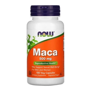 Maca, 500 mg, 100 cápsulas vegetarianas, Now Foods