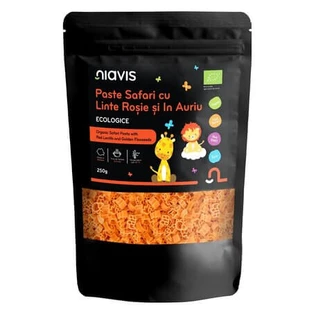 Organic Red and Golden Lentil Safari Pasta, 250 g, Niavis