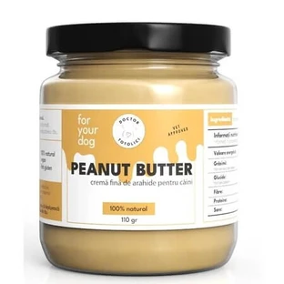 Galletas para perros con mantequilla de cacahuete, 110 g, Doctor Totolici