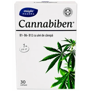 Cannabiben Vitamin Complex with Hemp Oil, 30 capsules, Mayla Pharma