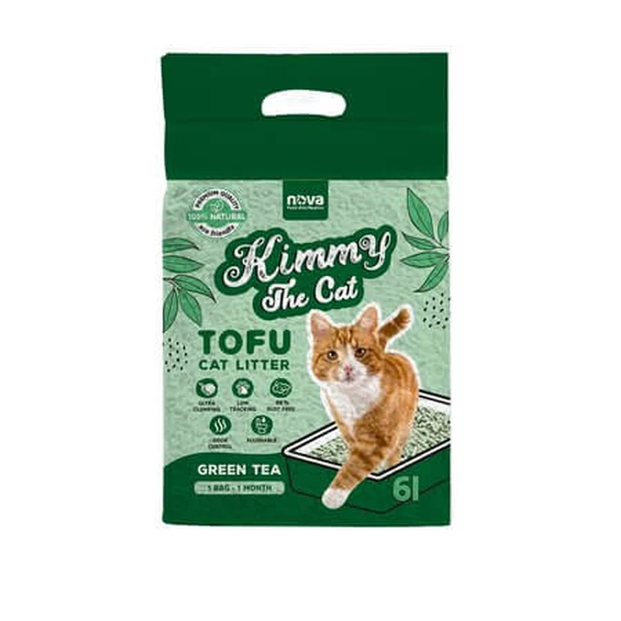 Green Tea Tofu Cat Litter, 6 L, Kimmy The Cat