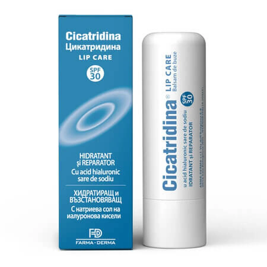 Cicatridina SPF 30 Sunscreen Lip Balm, 5.5 ml, Naturpharma