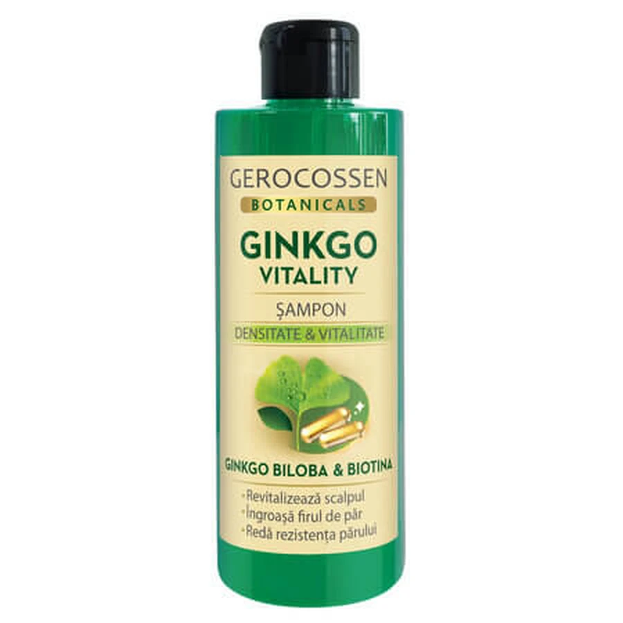 Botanicals Ginkgo Vitality Shampoo for Thickness and Vitality with Ginkgo Biloba and Biotin, 400 ml, Gerocossen