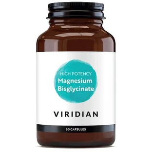 Bisglicynian magnezu o wysokiej mocy, 60 kapsułek, Viridian