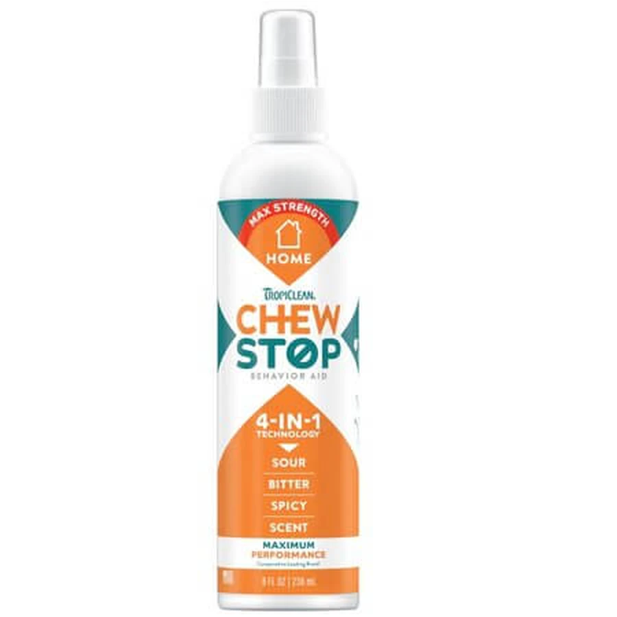 Spray anti-mastication Chew Stop MAX pour chiens, 236 ml, Tropiclean