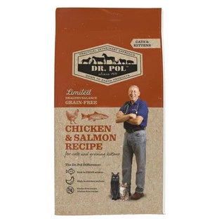 Croquettes pour chat au poulet et au saumon, 2 kg, Dr. Pol