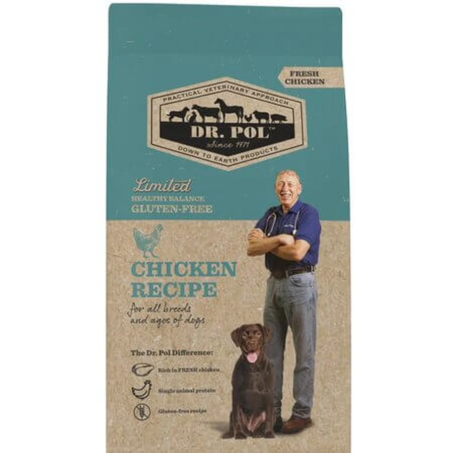 Chicken-Flavored Dry Dog Food, 2 kg, Dr. Pol