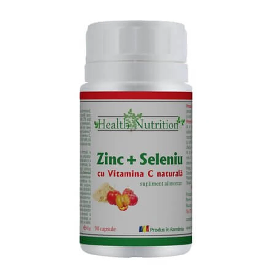 Zinc, Selenium, and Vitamin C, 90 capsules, Health Nutrition