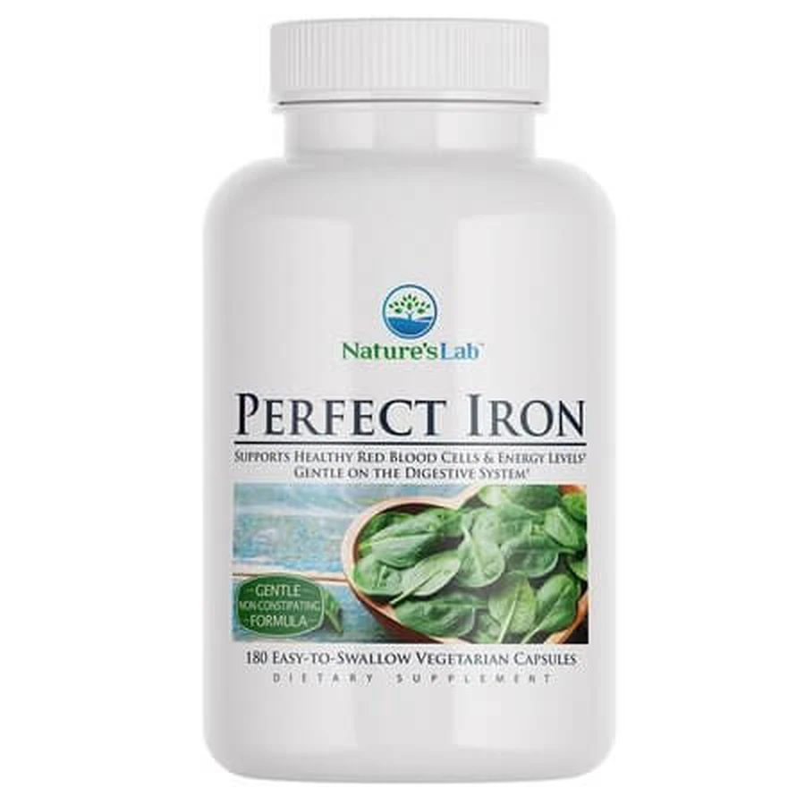 Nature's Lab Perfect Iron Bisglycinate, 180 capsules, GNC