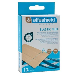 Elastyczne bandaże Flex do niewielkich ran, 10 x 6 cm, 10 sztuk, Alfashield