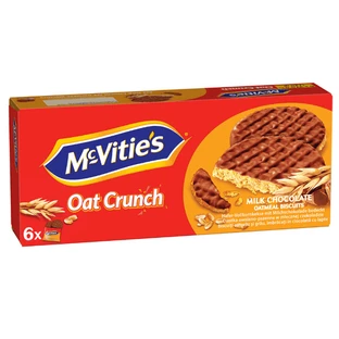 Oat and Wheat Cookies Covered in Milk Chocolate, 225 g, McVitie's