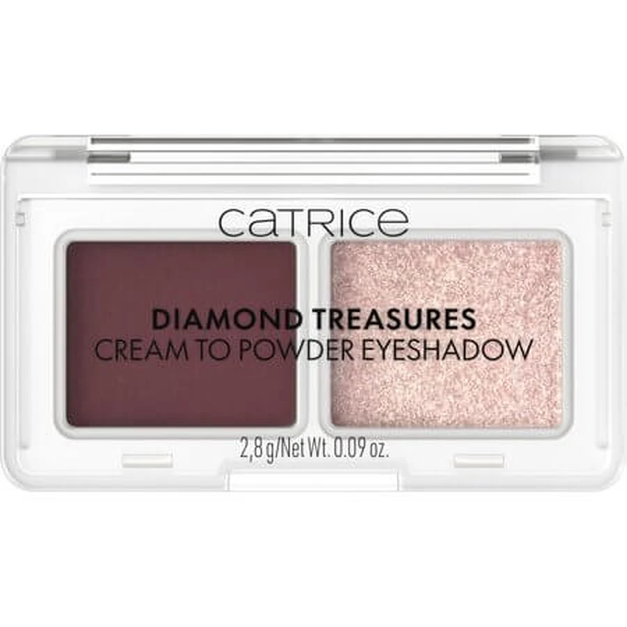Diamond Treasures Eyeshadow, 060 Burgundy Glitz, 2.8 g, Catrice